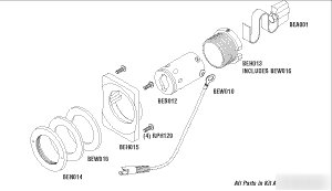Head light socket kit belmont/healthco x-calibur