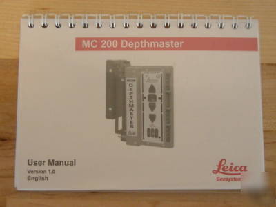 Leica 742685 MC200 depthmaster laser sensor unused bin 