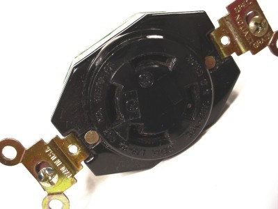 Leviton receptacle L16-30 30A 3PH 480V w/ grnd