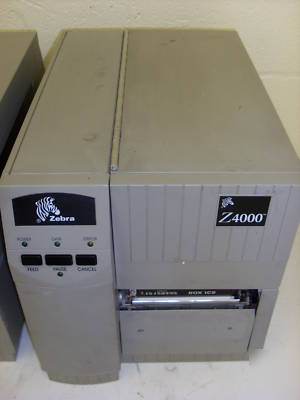 Lot (3) zebra Z4000 thermal barcode label printers