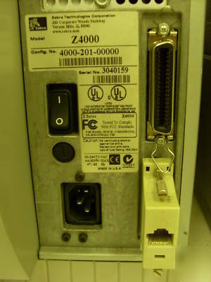 Lot (3) zebra Z4000 thermal barcode label printers