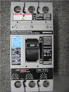 Siemens sentron circuit breaker FXD63B250L
