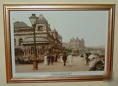 New scarborough spar framed victorian picture print 