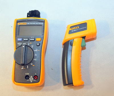 Fluke 116/62 hvac multimeter & ir thermometer combo kit