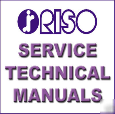 New 2009 riso duplicator service manuals -mz ez- 2 cds