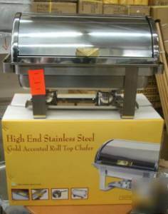 New brand roll top chafer chafing dish deluxe quality