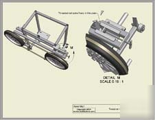 Sawmill bandmill log loader loading trailer plans on cd