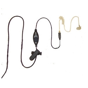 1 wire airtube earpiece w/ mic & ptt for motorola radio