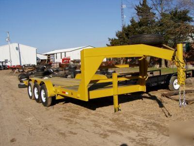 2010 heavy duty tilt equipment trailer, 21,000 gvw