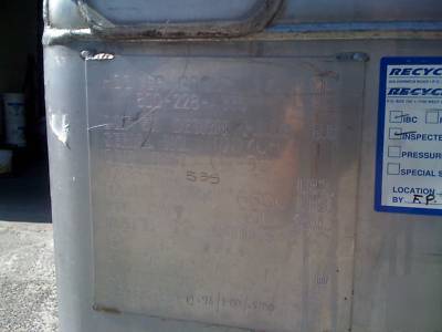 320 gallon stainless steel ibc tote tank 42