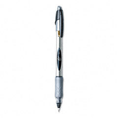 Bic Z4N11-bk bic Z4+ stick roller ball pen, translucent