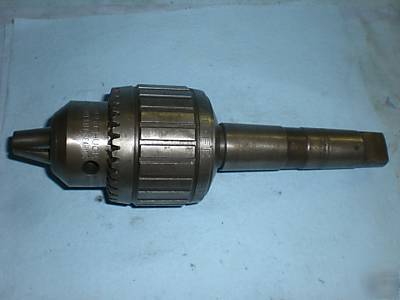 Jacobs no 18N super drill chuck 1/8 - 3/4 cap. #4 morse