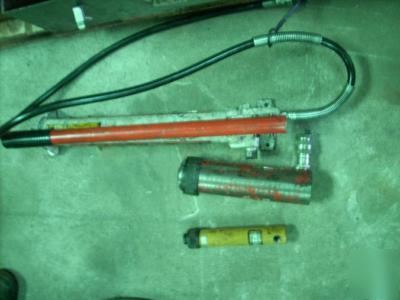 Otc powerteam P55 hyd. pump and cylinders.