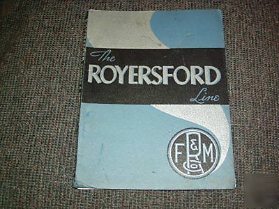 Royersford excelsior machine tool drill press catalog