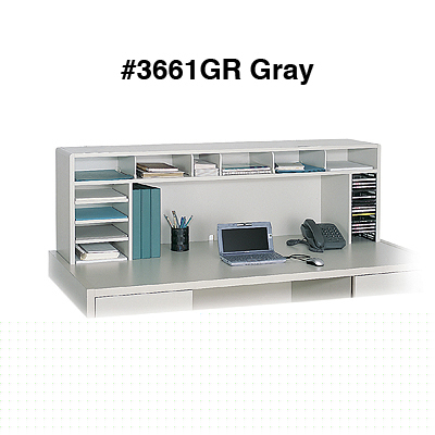 Safco office high clearance wood desktop organizer