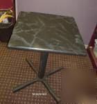 Restaurant tables bar marble commercial 30 square black