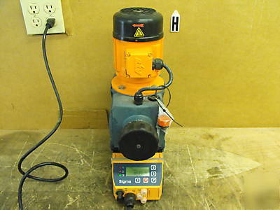 Sigma plunger metering pump model# S2CAHM12090PVT007...