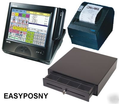 Sps-2000 cash register + snbc printer + cash drawer 