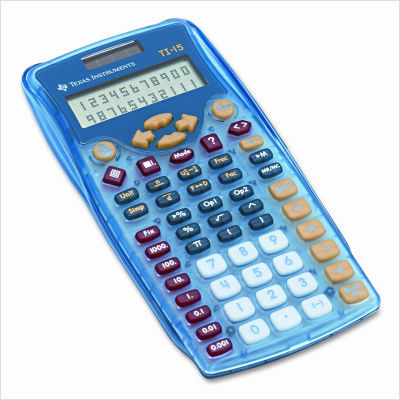 Ti-15 basic calculator, 10-digit display