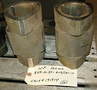 ZSK120 twin screw wp barrels - screw segments - heaters