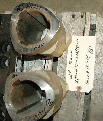 ZSK120 twin screw wp barrels - screw segments - heaters